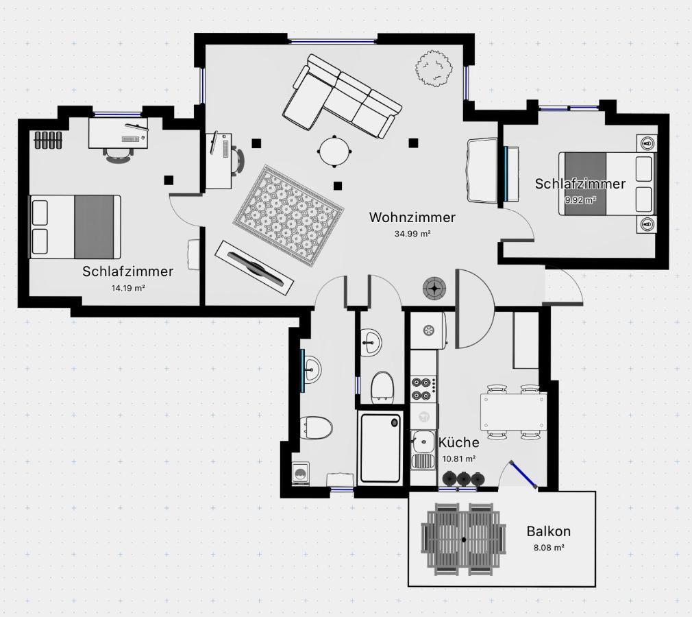 ברמרהבן Woelkchen - Wohnung Mit Balkon, Holzdielen & Tv מראה חיצוני תמונה